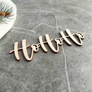 Marque-places de Noël, décoration de table en bois, couvert personnalisé, décoration de table de Noël, étiquettes-cadeaux de bas de Noël