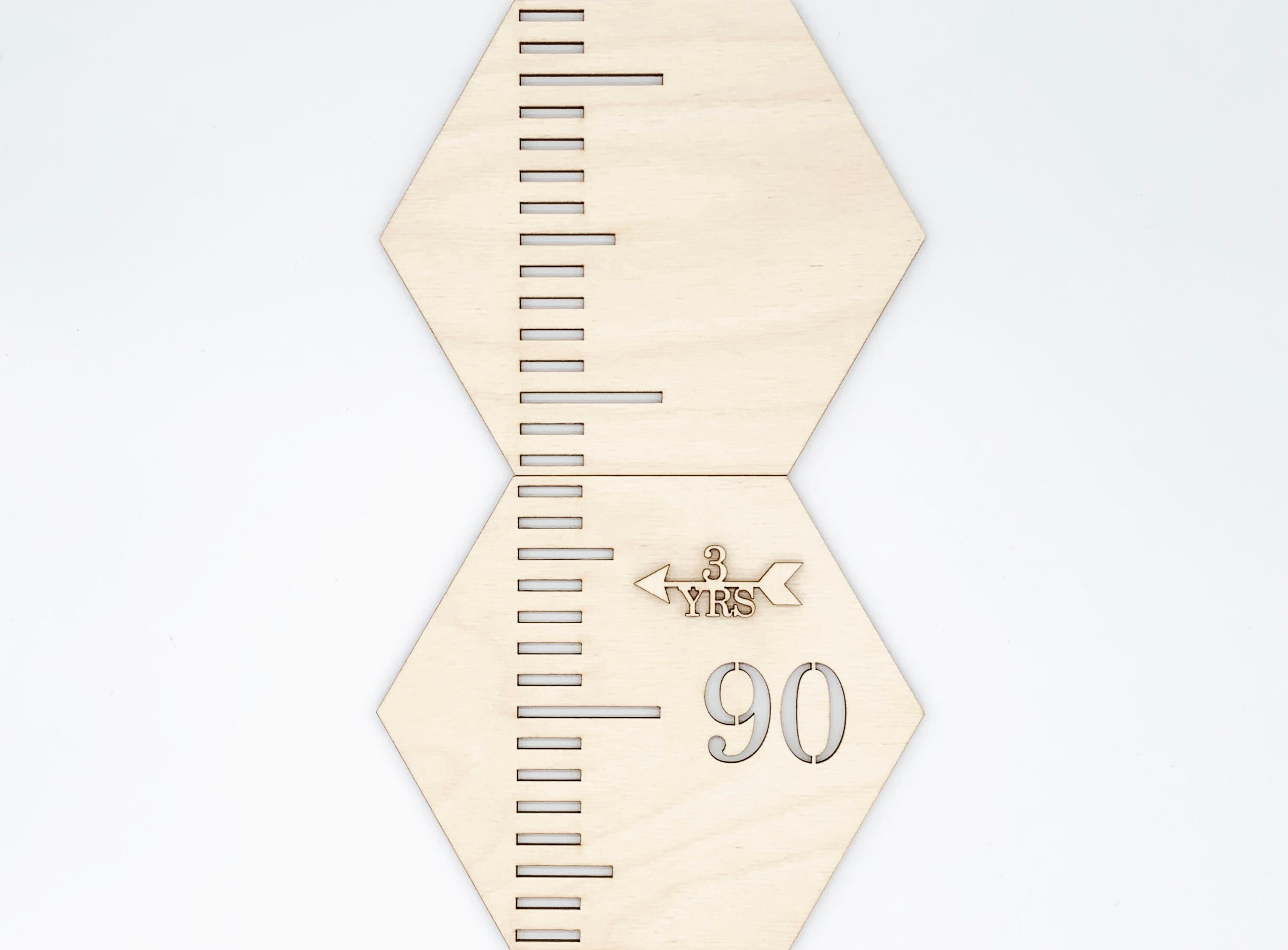 Wooden Hexagon Growth Chart Ruler, Baltic Birch, Baby Shower Gift - Etsy