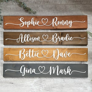 Personalized Couple Name Sign, Valentines Day Gift, Wedding Gift, Couples Gift, Custom Name Sign, Lovers sign, Boyfriend Girlfriend Gift