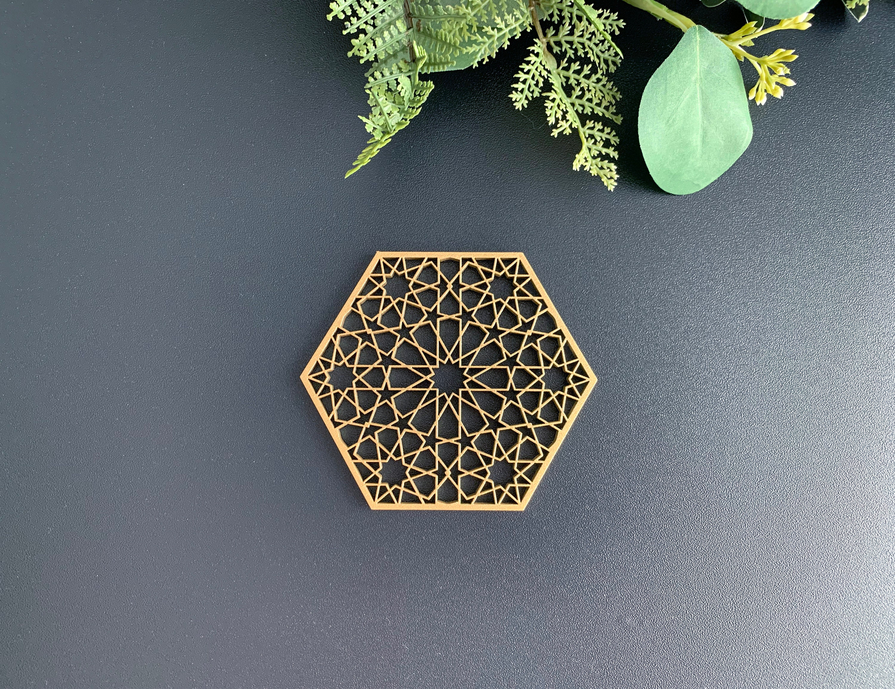 Ramadan Tree Decorations, Islamic Pattern, Baltic Birch Plywood Set of ...