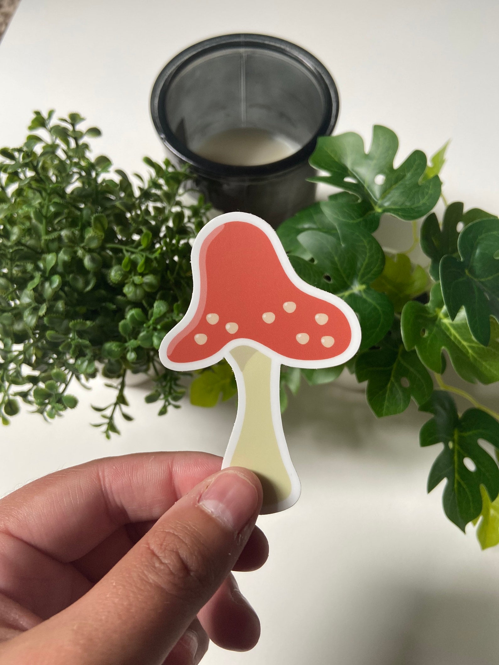 Cute Mushroom Sticker Decal Etsy