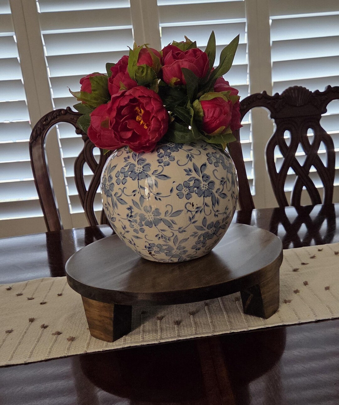 Round Sage Riser Round Wood Riser (3