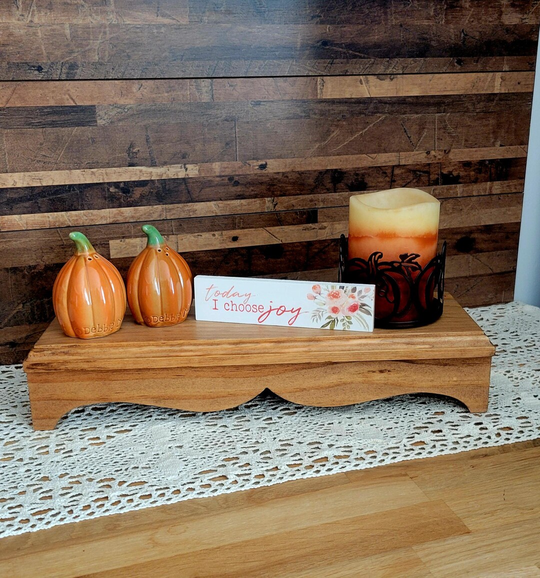 Handcrafted Elevated Wood Riser - Countertop Riser - Kitchen Decor ...