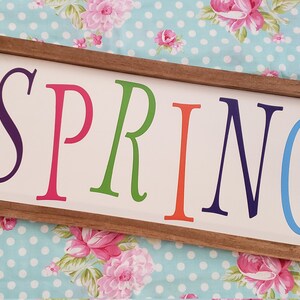SPRING sign - Spring Decor - Spring Season - Spring wood sign
