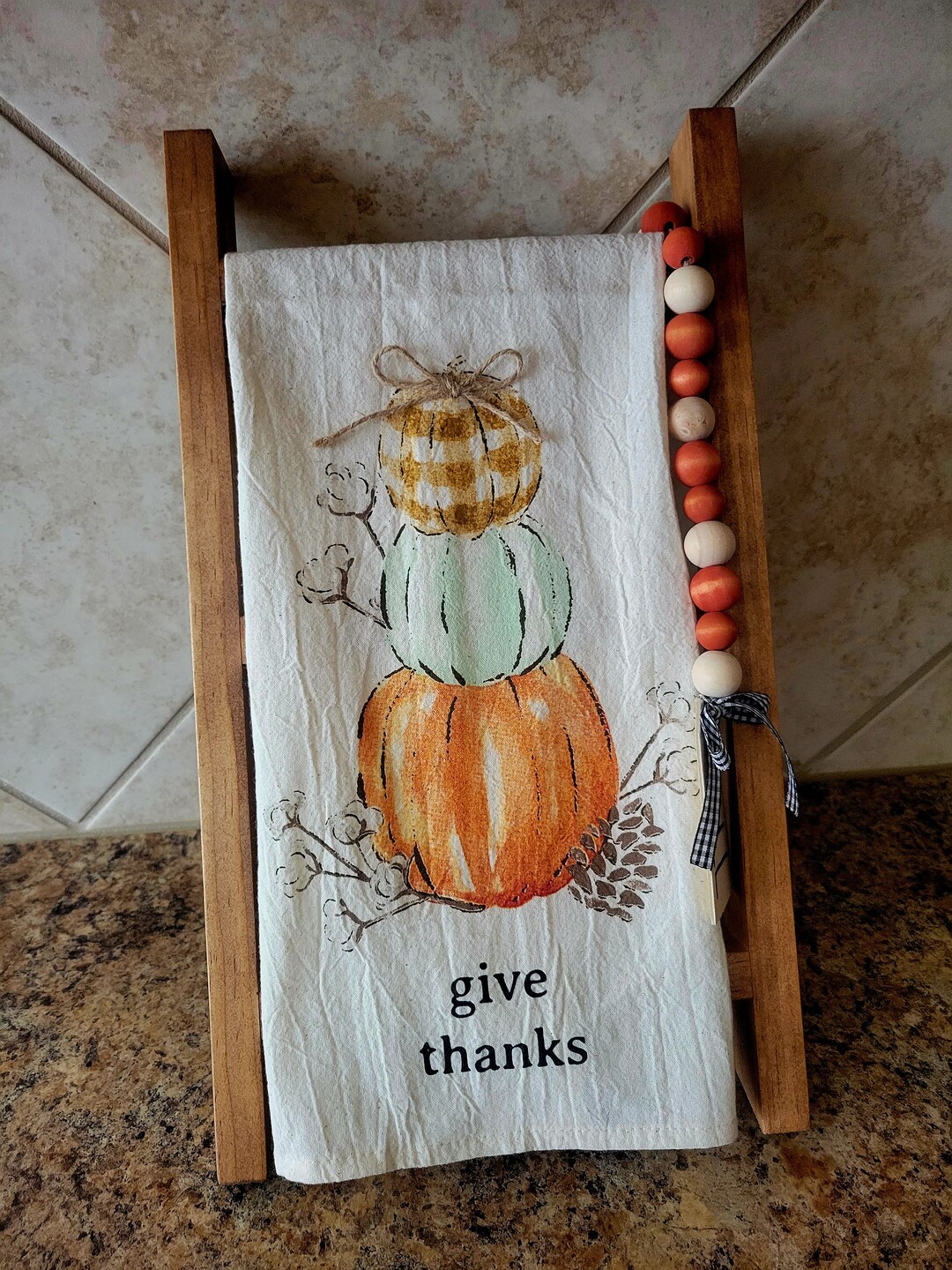 Kitchen Towel Ladder Tea Towel Ladder Kitchen Decor Home Etsy