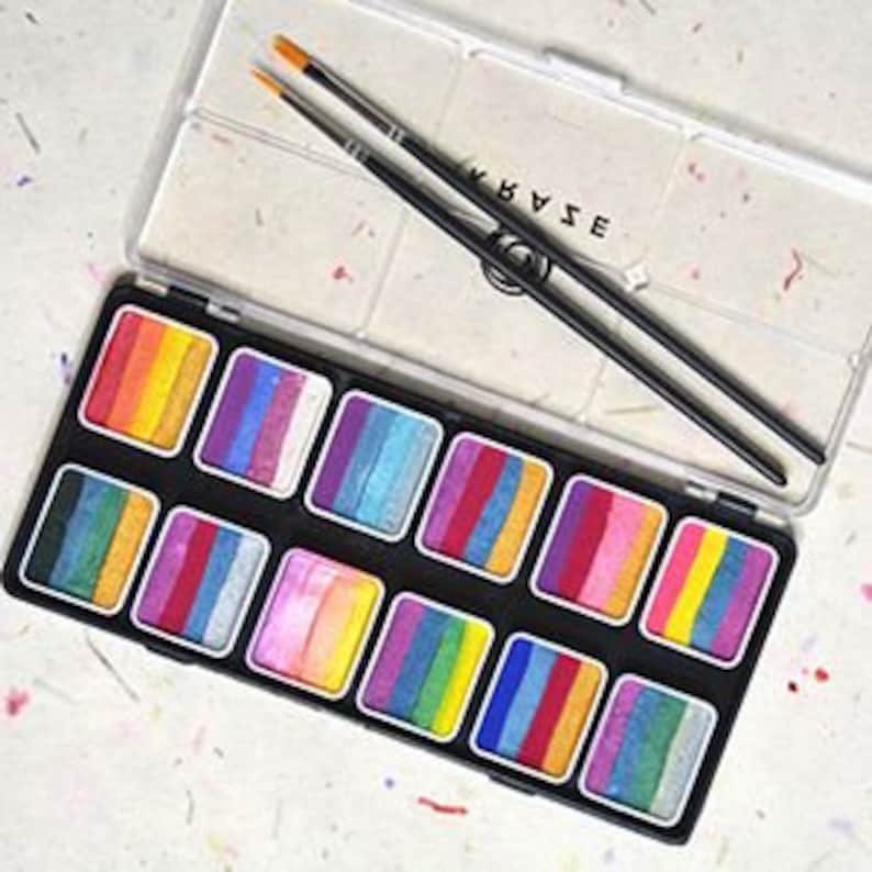 Kraze FX Splash Glam Metallic Face Paint Palette, Perfect Face Painting