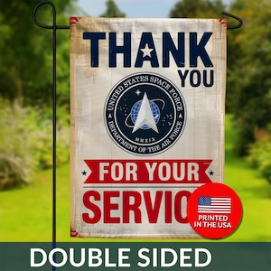 Space Force Flag – Double Sided Military Appreciation Service Banner