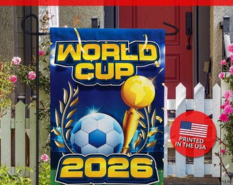 World Cup 2026 Flag – Double Sided Soccer Championship Decor
