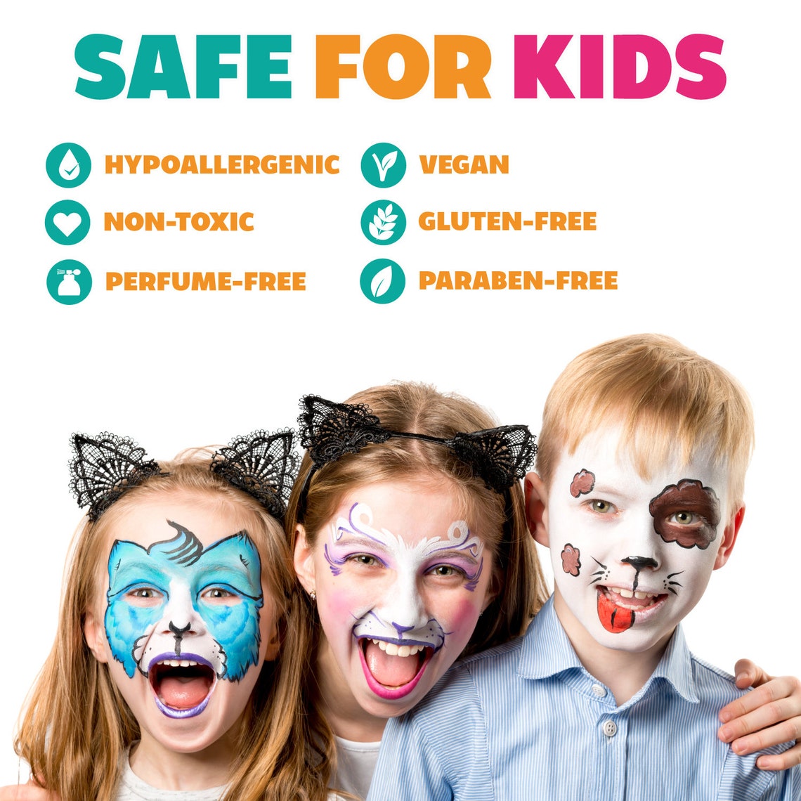 Kraze FX Black Face Paint, Black Face & Body Paint, Black Face Paint