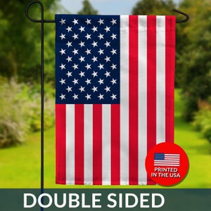American Flag Garden Flag – Patriotic USA Outdoor Decor (12.5"x18")
