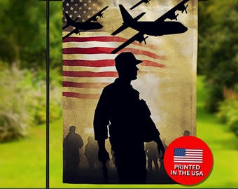Military Aircraft Double Sided Flag - Ground Air Tribute