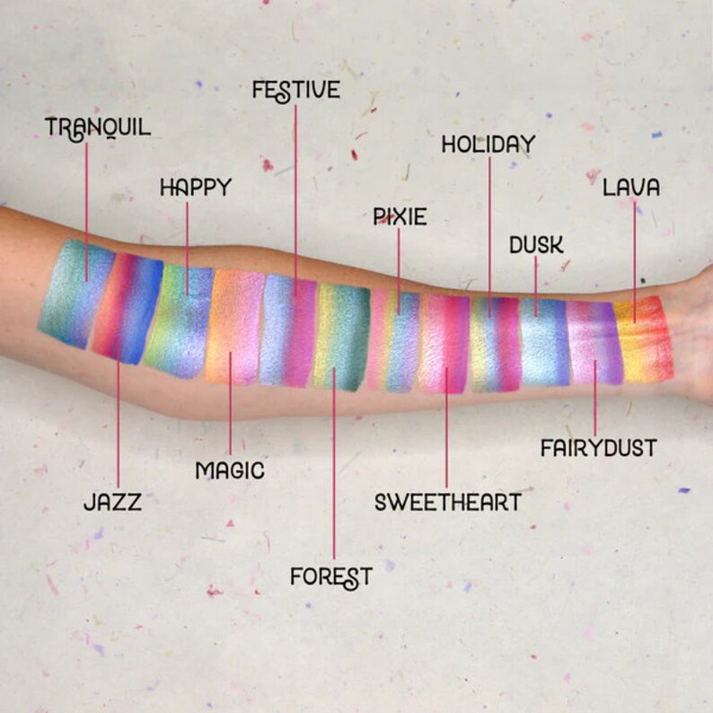 Kraze FX Splash Glam Metallic Face Paint Palette, Perfect Face Painting