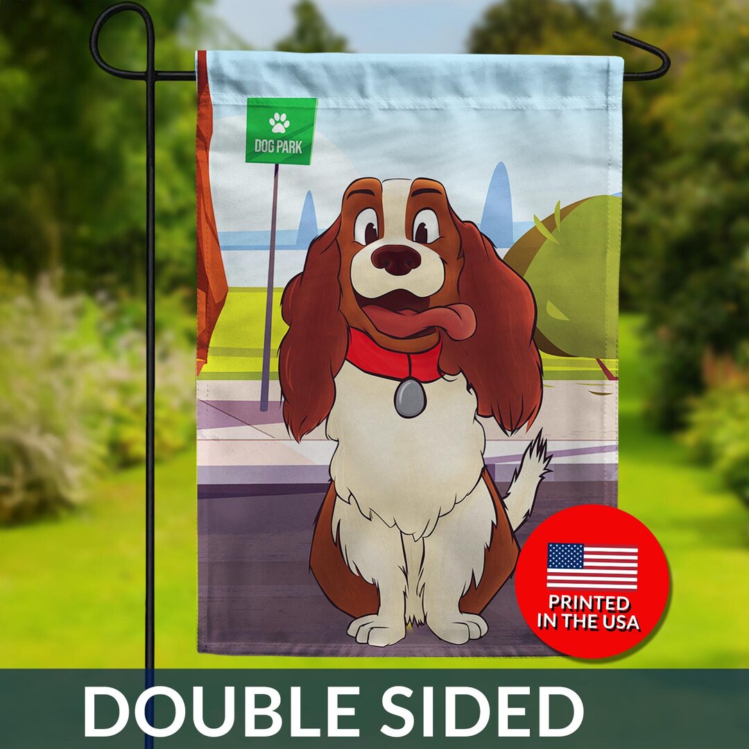 Dog Park Cocker Spaniel Flag – Double Sided Garden Decor - Etsy