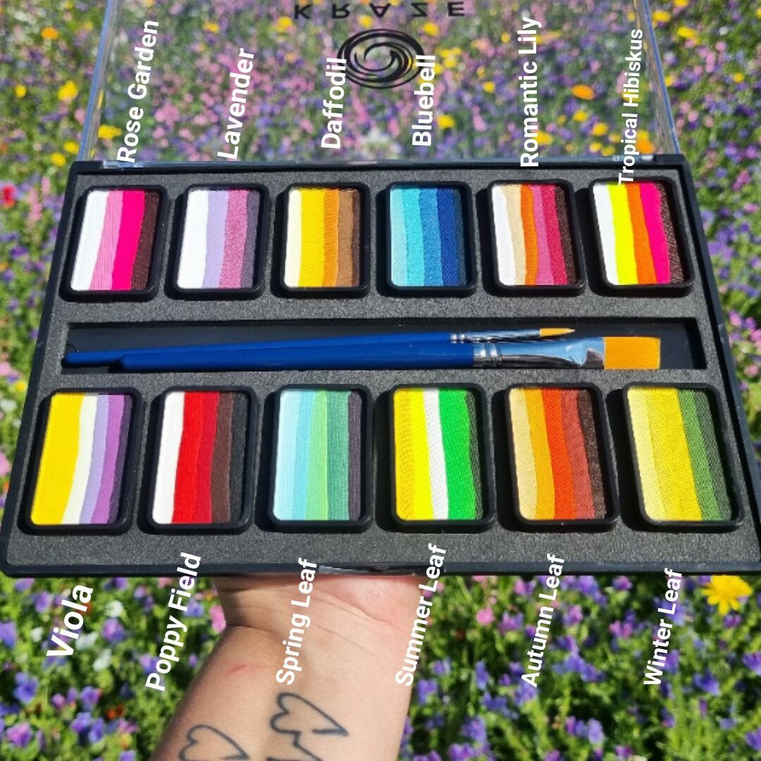 Kraze FX Flower Bouquet Face Paint Palette, Perfect Face Painting Kit