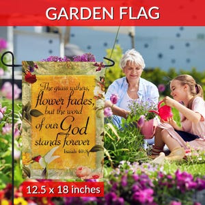 Scripture Garden Flag – Bible Verse Garden Flag, Christian Flag ...