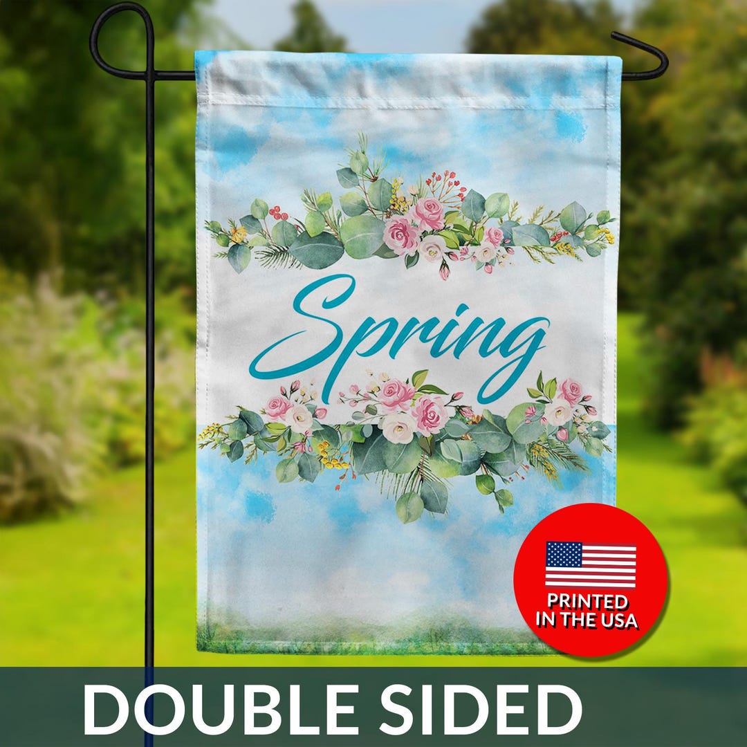 Large Spring Flags Double Sided Spring Flower Flag – Garden Decor - Etsy