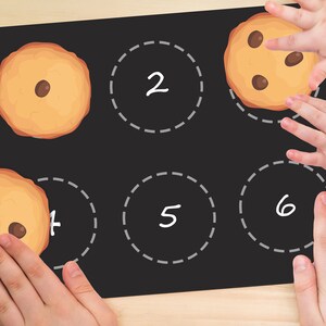 counting cookies homeschool learning twelve dozen toddler busy