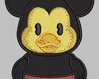 4"x4"  Mouse Ducky Duckie Digital Download only for 4x4 and larger hoops Embroidery File for towels, bibs, blankets, Mom, Grandma, family