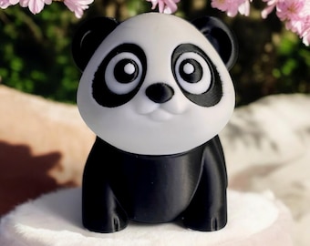 Adorable Articulated Panda Bear Figurine - Cute, Small, and Perfectly Poseable! **"A Delightful Addition to Any Collection or Gift!"**