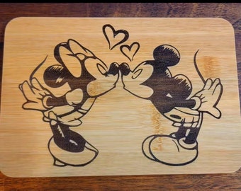 Kissing mouse in love, Valentine's day serving cheese board  gifts for mom with FREE SHIPPING