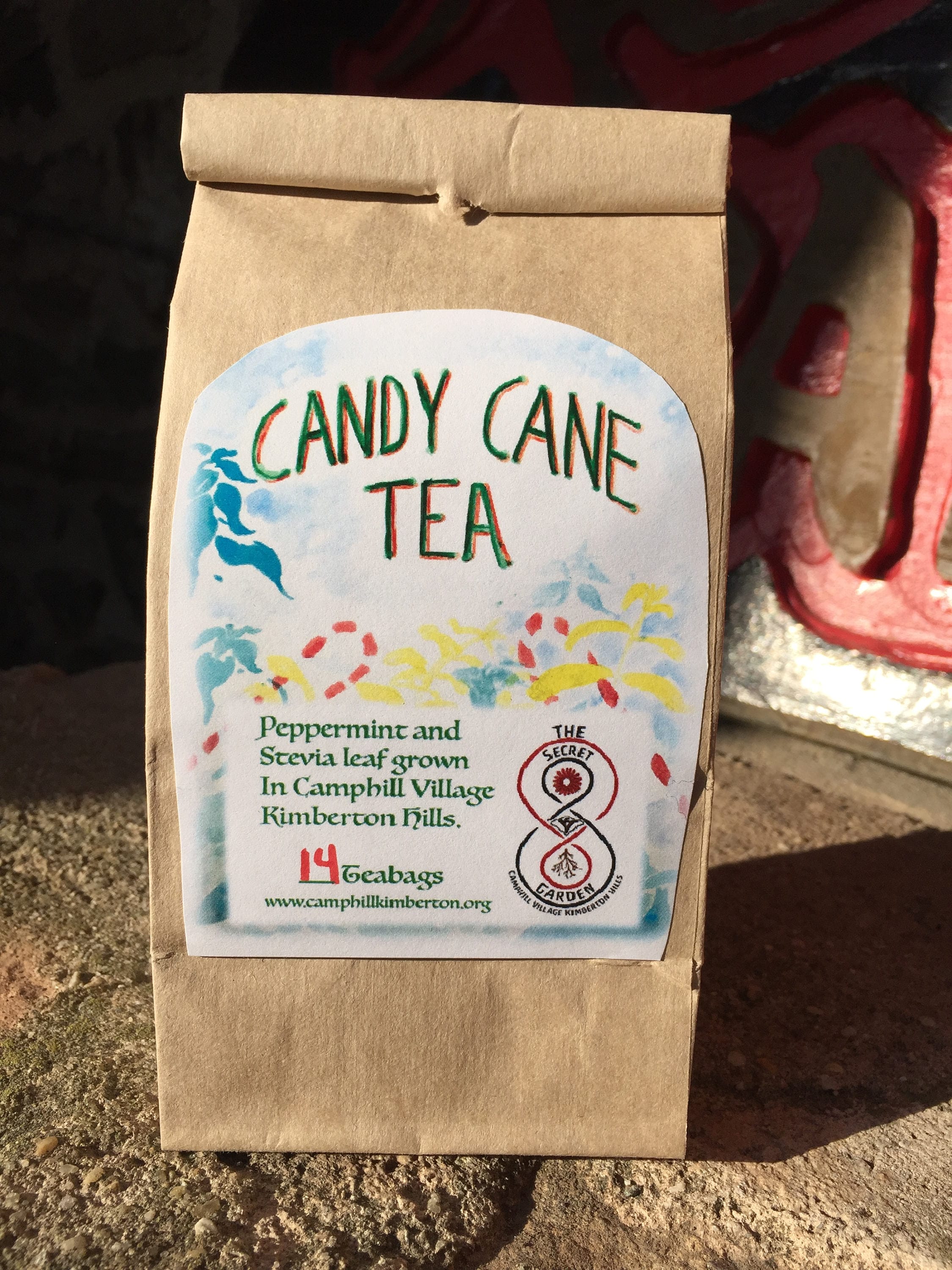 Candy Cane Herbal Tea Etsy