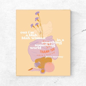 30 Rock Quote, Retro Trendy Aesthetic Print, 70s Vintage, Vibrant Cheeky Wall Art, Digital Download