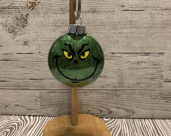 Grinch ornament, Grinch inspired ornament, Christmas Grinch, grinch ornament