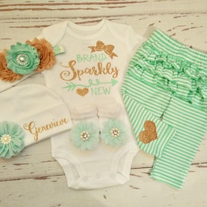 Newborn girl coming home outfit Baby gift baby girl gift personalized baby girl clothes baby girl coming home outfit baby shower gift girl