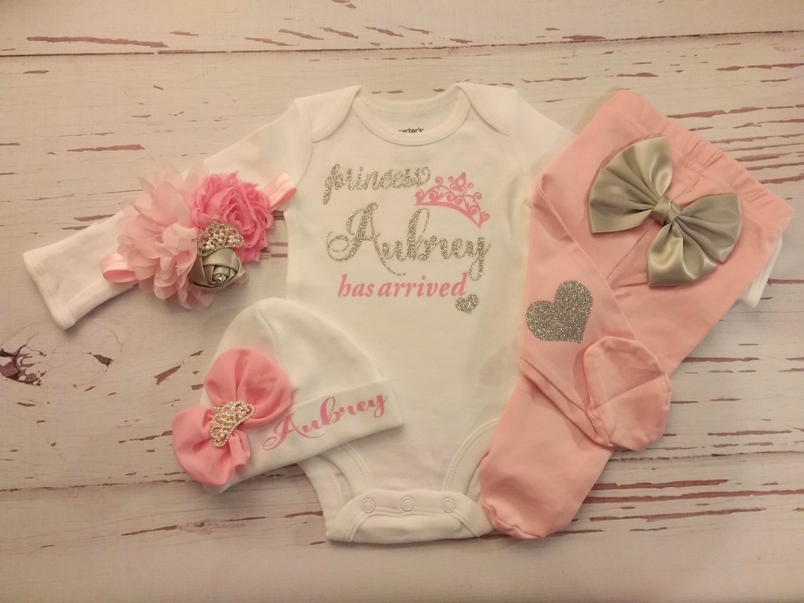 Baby Girl Coming Home Outfit Newborn Baby Girl Take Home Etsy