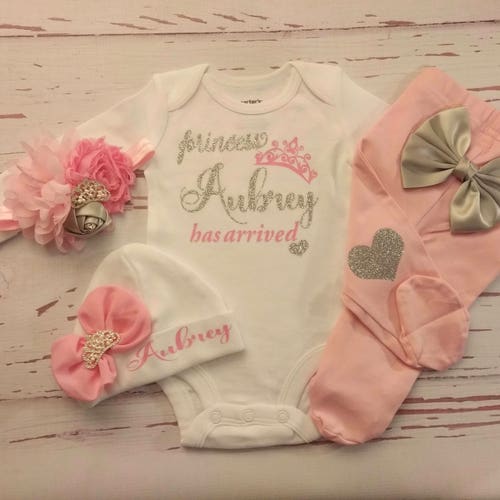 Baby Girl Coming Home Outfit Newborn Baby Girl Take Home Etsy