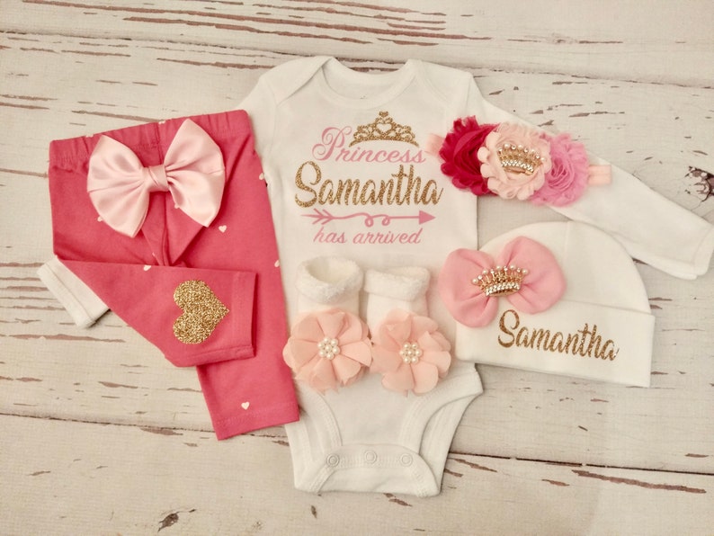 Baby Girl Clothes Baby Girl Coming Home Outfit Newborn Take Etsy