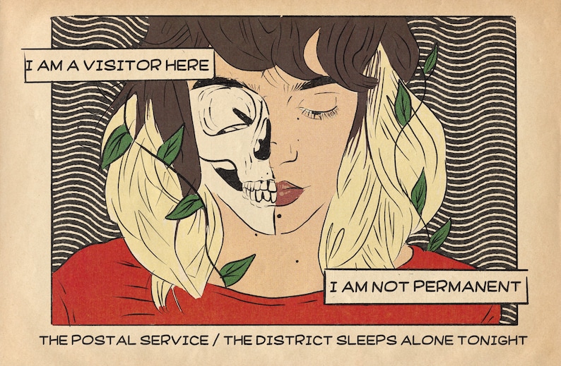 The Postal Service Inspired Such Great Heights Comic Print