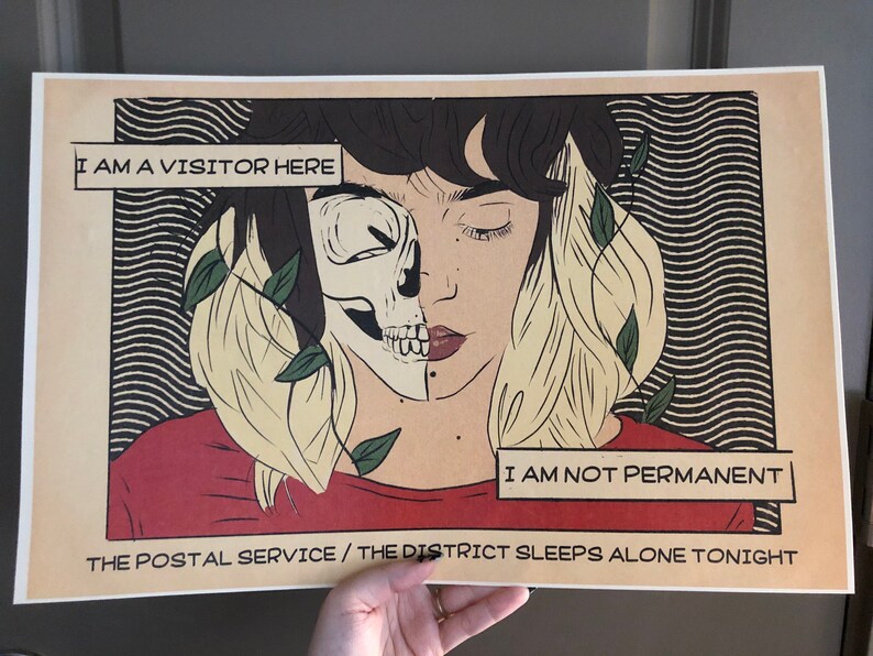 The Postal Service Inspired Such Great Heights Comic Print