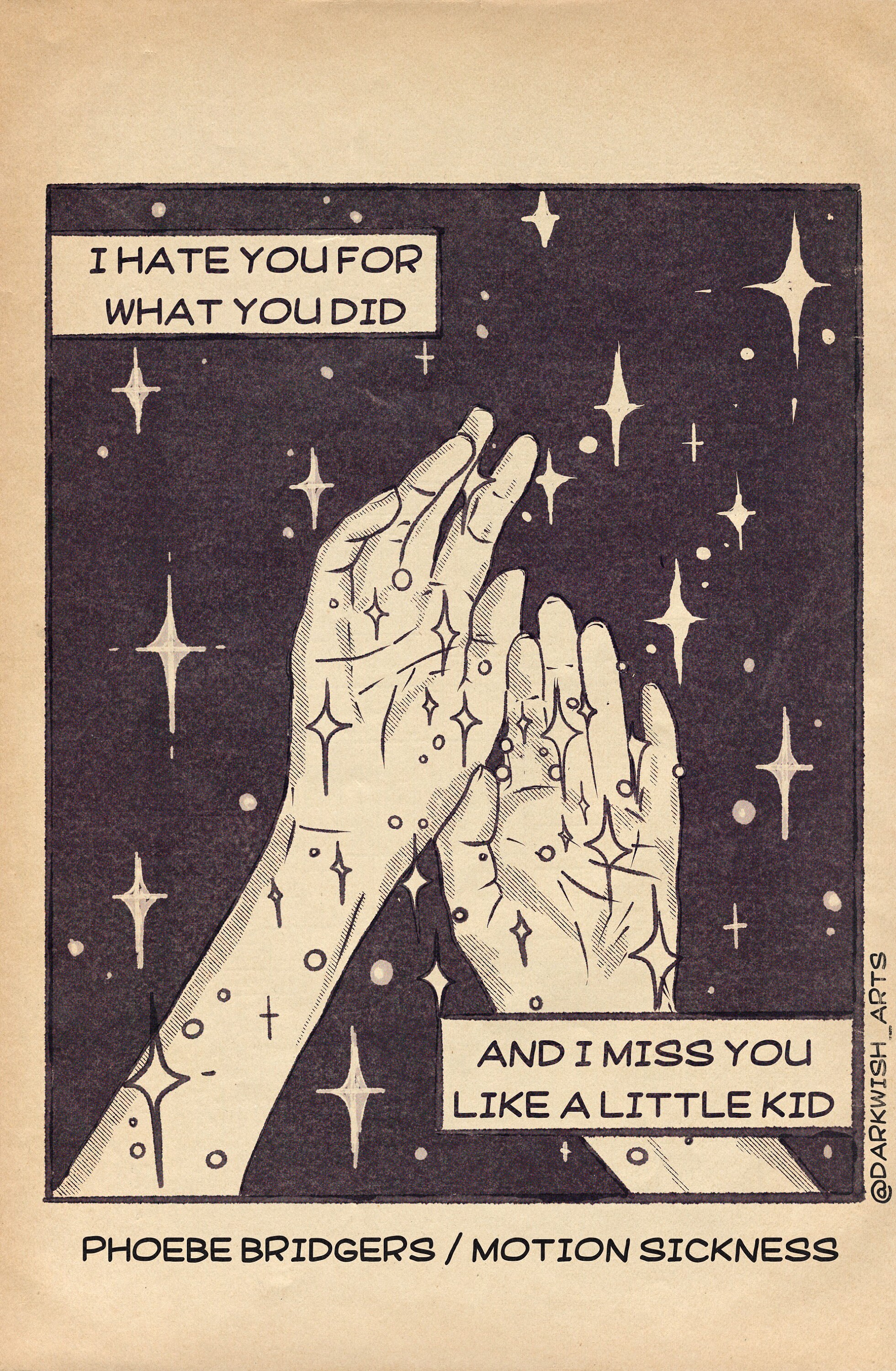 Phoebe Bridgers Motion Sickness Inspired Comic Art Print Etsy