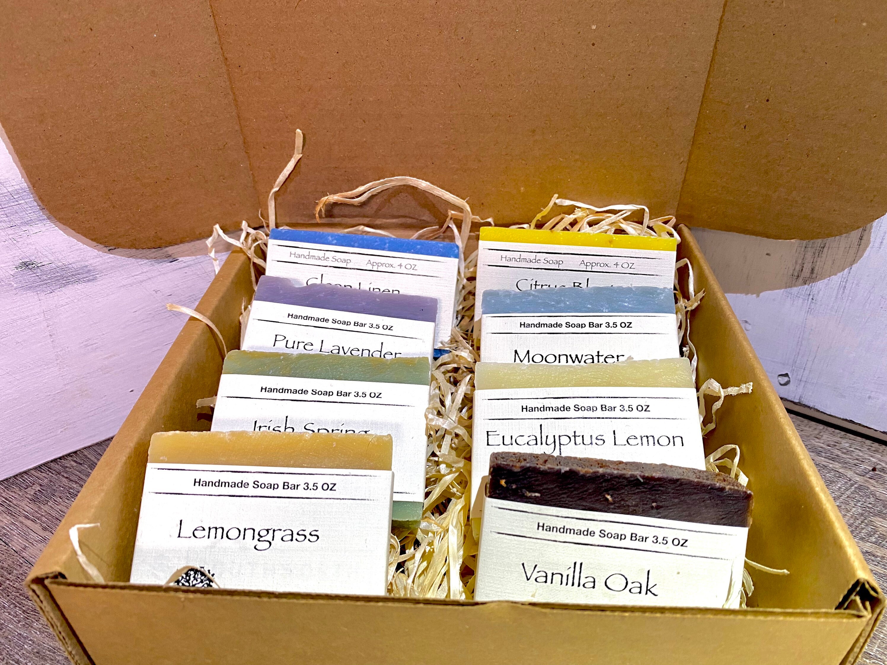 Soap Variety Box Herbal Soap Bars Top Selling Popular Soaps Etsy