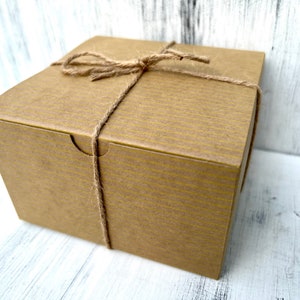 Kraft soap gift box for women.  brown color