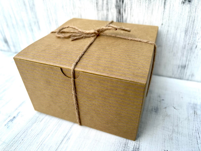 Kraft soap gift box for women.  brown color