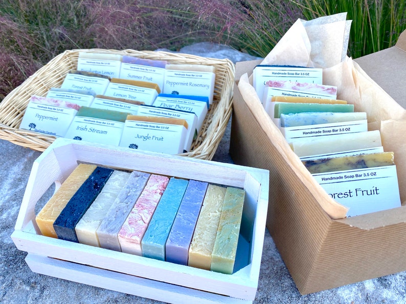 Bulk Soap Sampler Handmade Soap Variety Custom Gift Box | Etsy