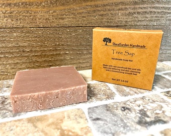 Tree Sap Exfoliating Soap for Men, All Natural Ingredients, Pumice Stone Scrub