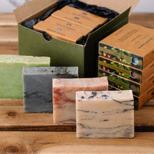 Bulk Soap Sampler, Handmade Soap Variety, Custom Gift Box Options, Plastic Free image 4