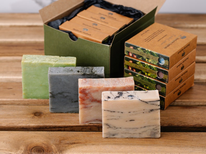 Bulk Soap Sampler, Handmade Soap Variety, Custom Gift Box Options, Plastic Free image 4