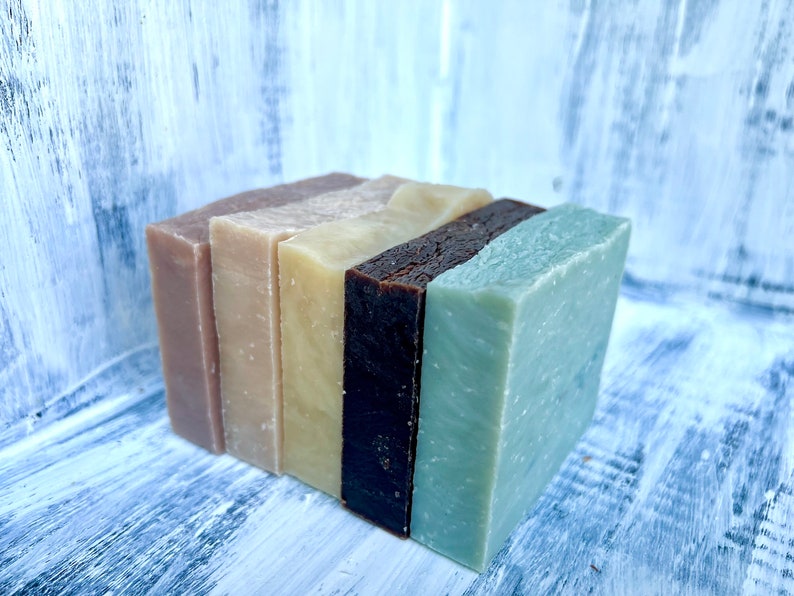 Bulk Soap Sampler, Handmade Soap Variety, Custom Gift Box Options, Plastic Free 5 Bar Bundle