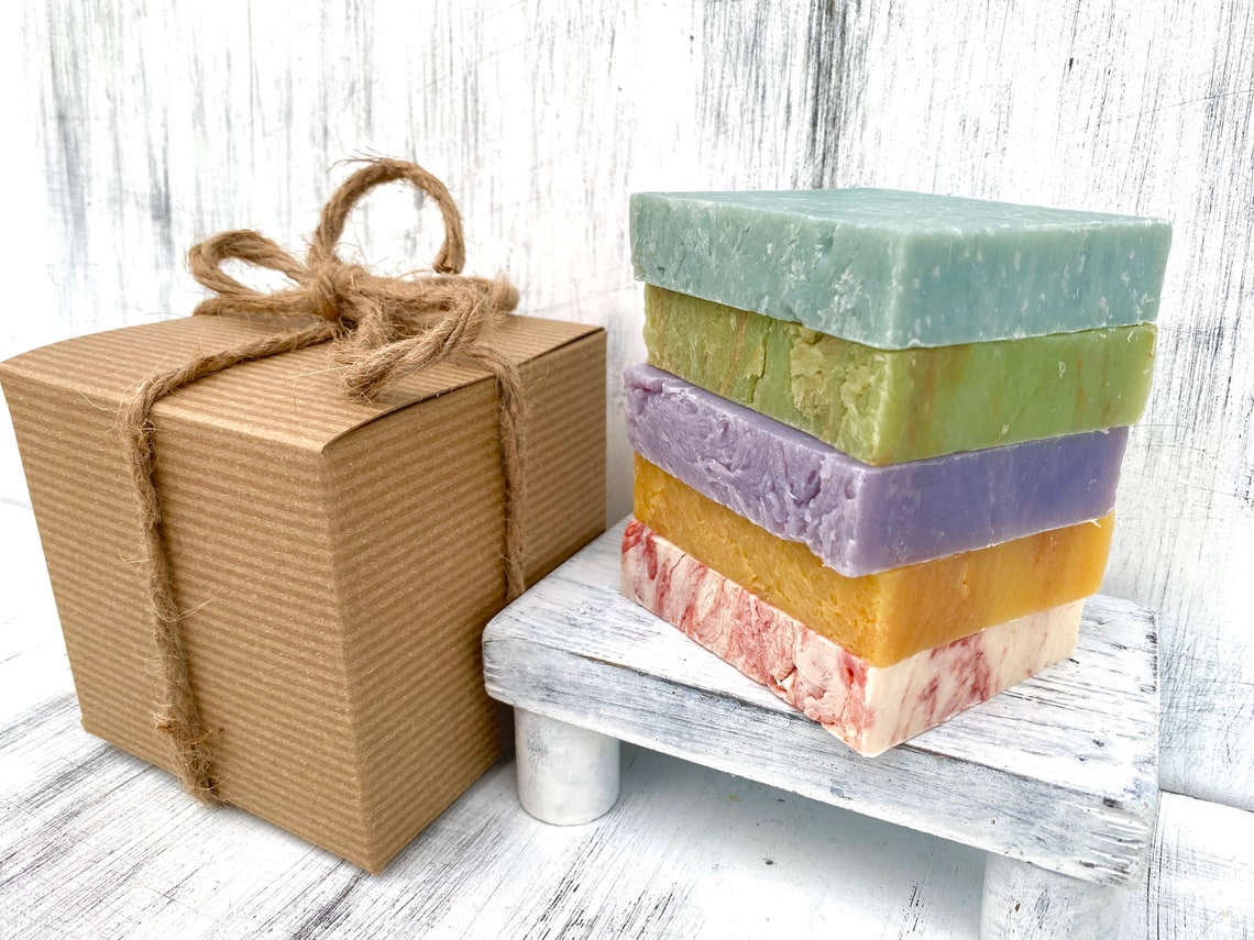 Bulk Soap Sampler Handmade Soap Variety Custom Gift Box Etsy