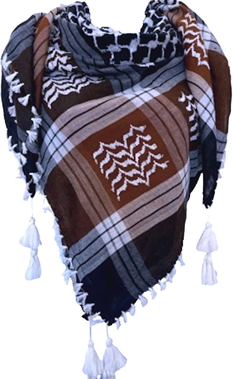 Arab Shemagh Keffiyeh Middle Eastern Head Scarf Neck Wrap Etsy