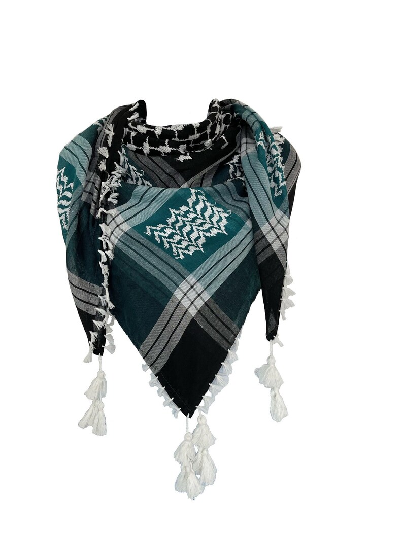 Arab Shemagh Keffiyeh Middle Eastern Head Scarf Neck Wrap Etsy