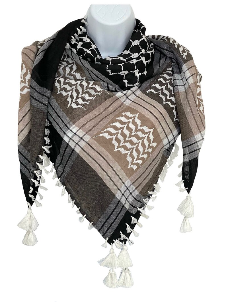 Arab Shemagh Keffiyeh Middle Eastern Head Scarf Neck Wrap Etsy