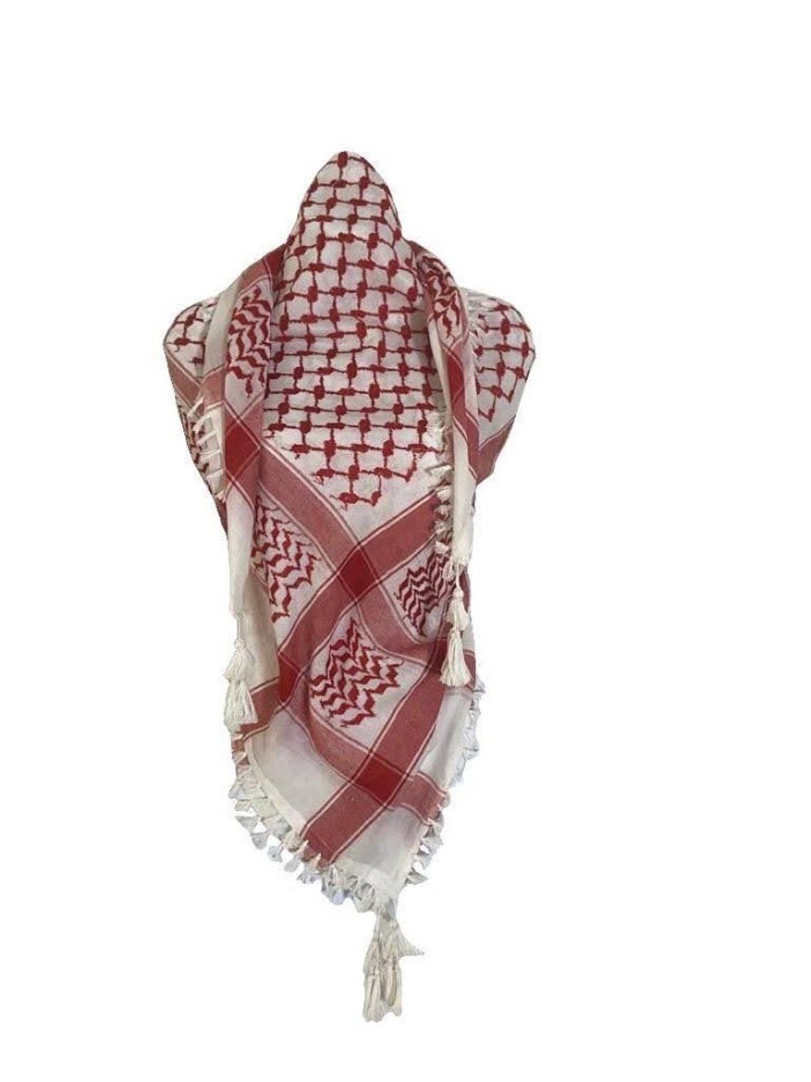 Arab Head Scarf Red And White