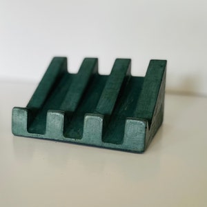 IMPERFECT Slanted Green Concrete Soap Dish