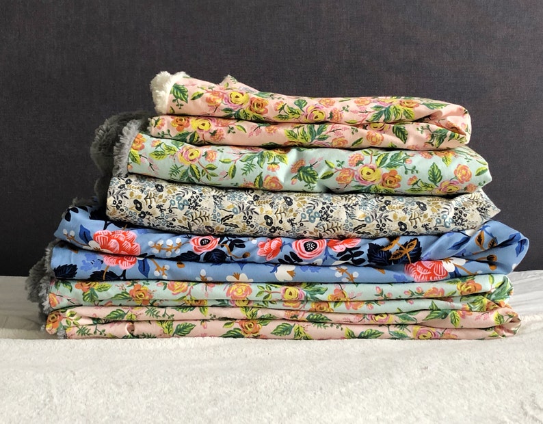 Pink Flowers Mother/'s Day gift Housewarming Gift Menagerie Jardin de Paris Peony Cotton Adult Blanket Faux Fur Rifle Paper Co