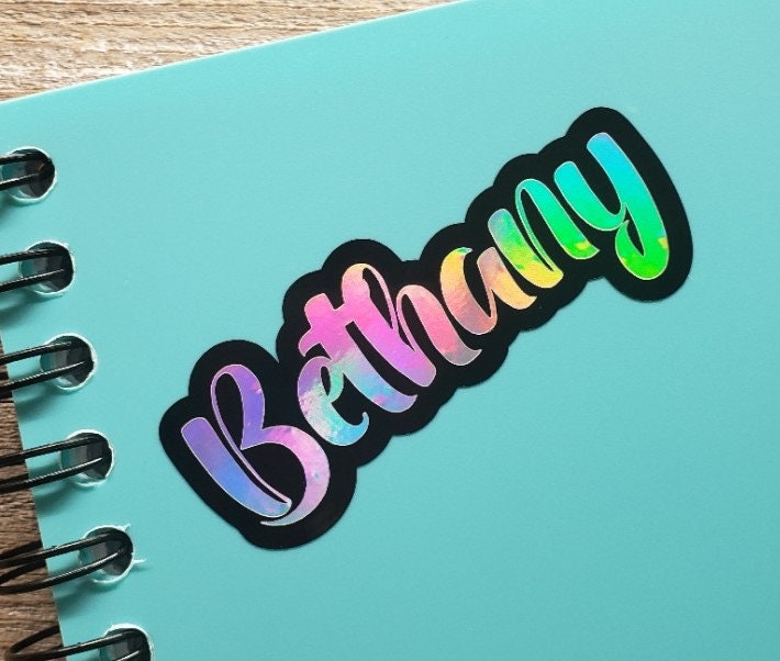 Name Stickers for Water Bottles • Custom Vinyl Name Decal • Waterproof ...